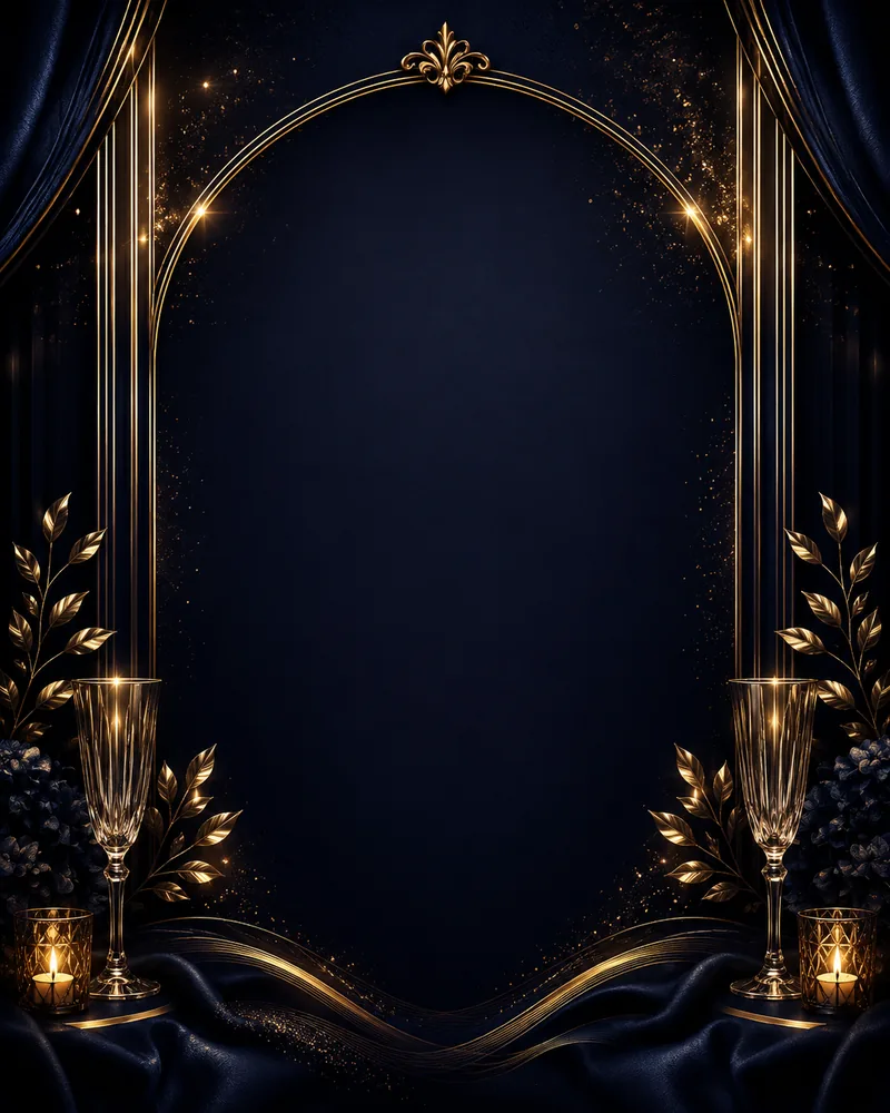 Contoh templat Midnight Gold