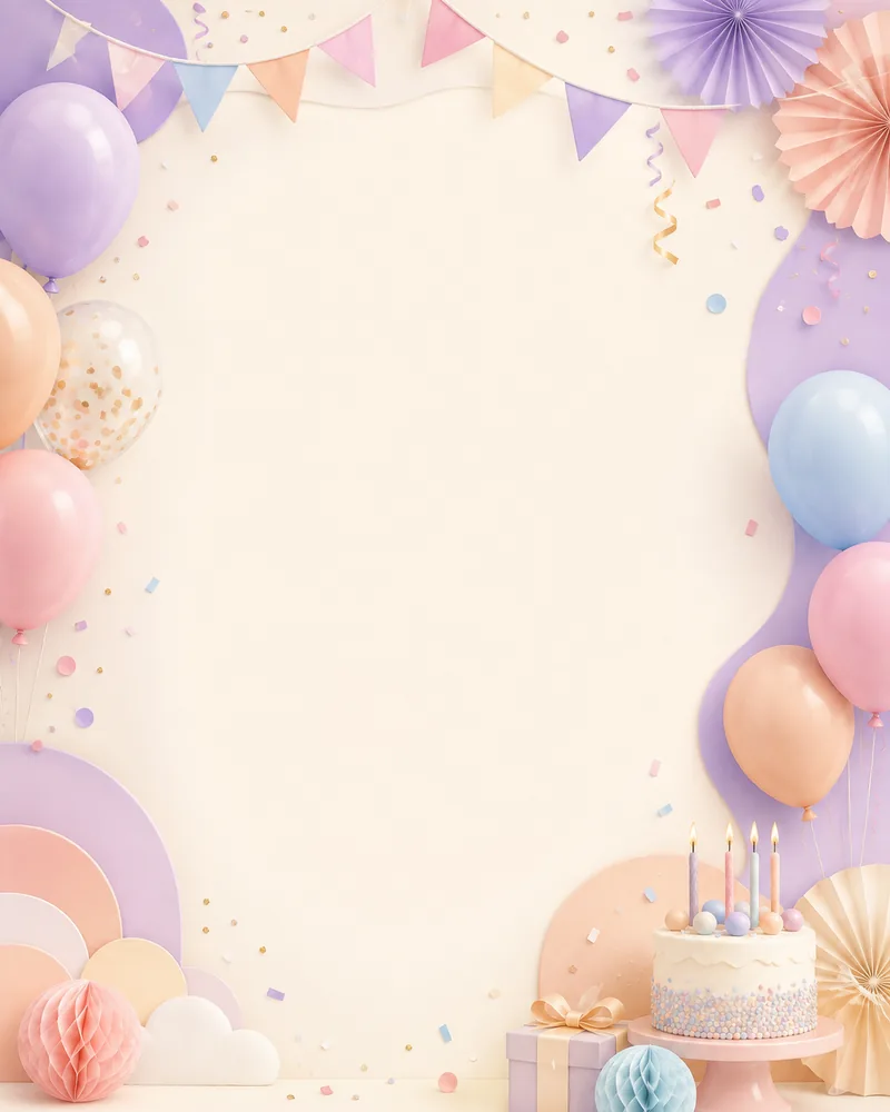 Pratonton templat Pastel Party